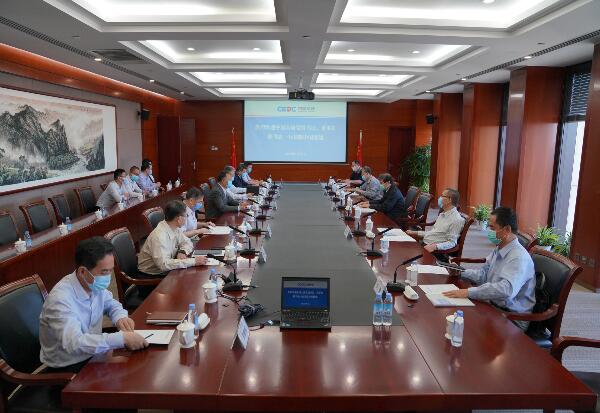 中國(guó)能建集團(tuán)黨委書(shū)記、董事長(zhǎng)汪建平會(huì)見(jiàn)中國(guó)大唐黨組書(shū)記、董事長(zhǎng)陳飛虎一行