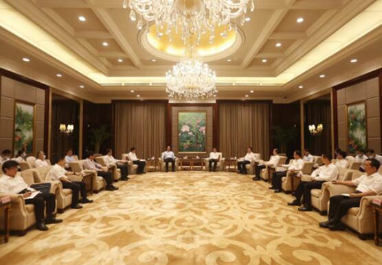 國家電網董事長毛偉明與福建省委書記于偉國、省長唐登杰會談