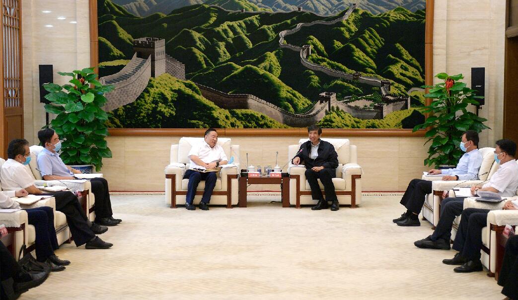 陳飛虎會見中國能建董事長宋海良、總經(jīng)理孫洪水