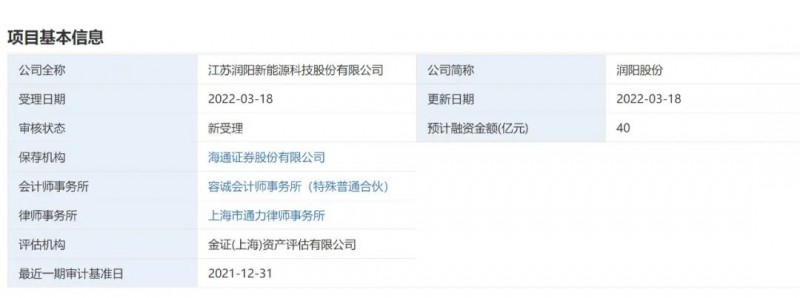 40億登錄科創(chuàng)板！潤(rùn)陽(yáng)股份擬募資投建5GW異質(zhì)結(jié)+5萬(wàn)噸多晶硅項(xiàng)目！