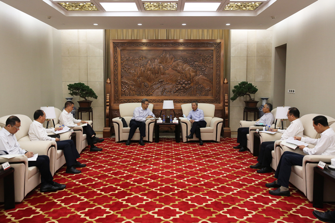 錢智民拜訪農(nóng)發(fā)行黨委書記、董事長錢文揮