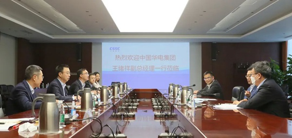 華電集團(tuán)公司黨組成員、副總經(jīng)理王緒祥拜會(huì)中國船舶黨組成員、副總經(jīng)理盛紀(jì)綱