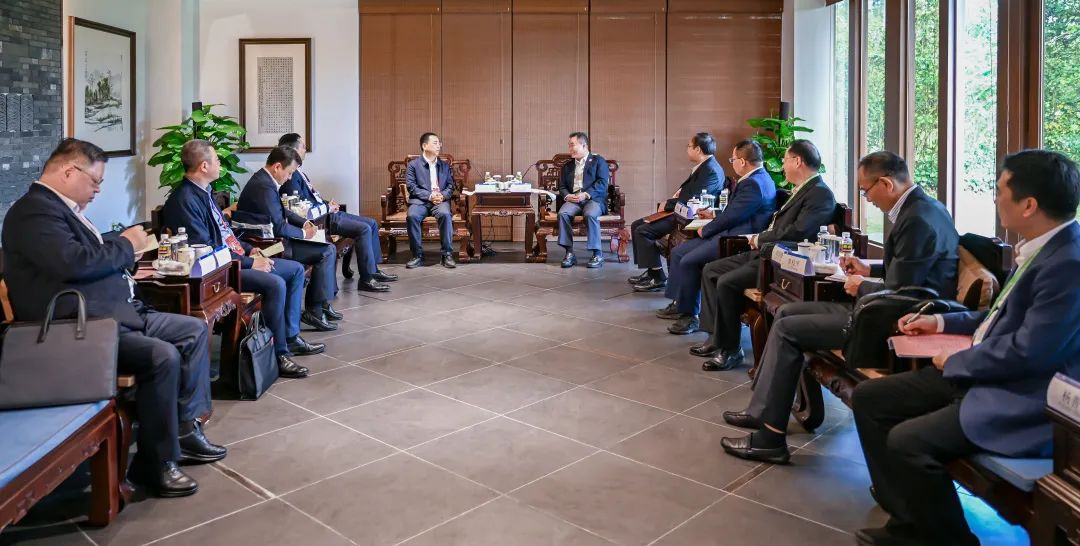 大唐集團黨組書記、董事長鄒磊與海南省副省長倪強會談