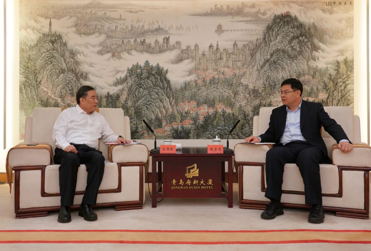 中國能建黨委書記、董事長宋海良與青島市委副書記、市長趙豪志會談