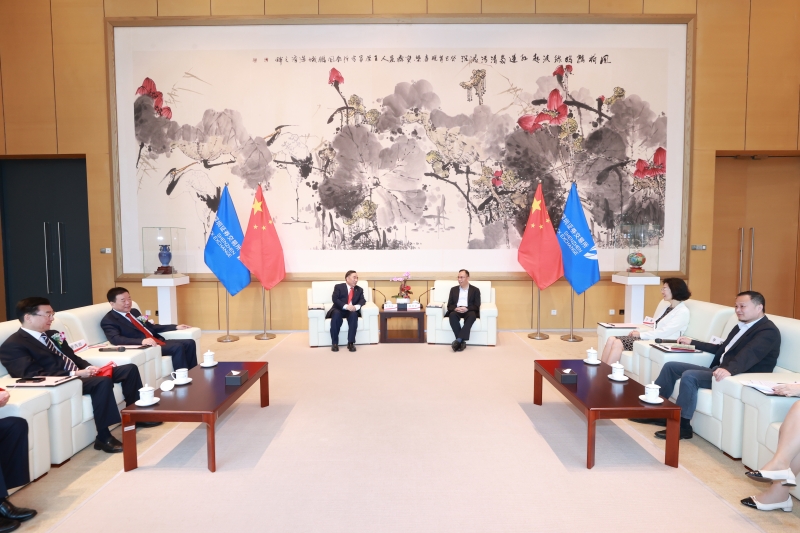 中國(guó)能建黨委書(shū)記、董事長(zhǎng)宋海良會(huì)見(jiàn)深交所理事長(zhǎng)陳華平、總經(jīng)理沙雁