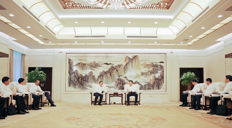 中國(guó)能建黨委書(shū)記、董事長(zhǎng)宋海良拜會(huì)陜西省省長(zhǎng)趙剛