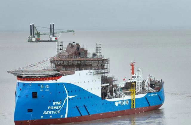 亞洲首制風(fēng)電運維母船下水，中國海上風(fēng)電邁向深海的關(guān)鍵一步