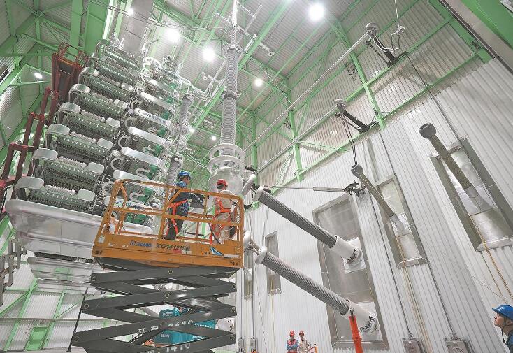 上?！?00千伏南橋換流站年度檢修完成