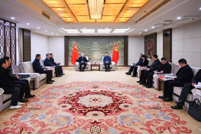 貴陽市領(lǐng)導會見中國節(jié)能環(huán)保集團有限公司黨委常委、總會計師朱慶鋒一行