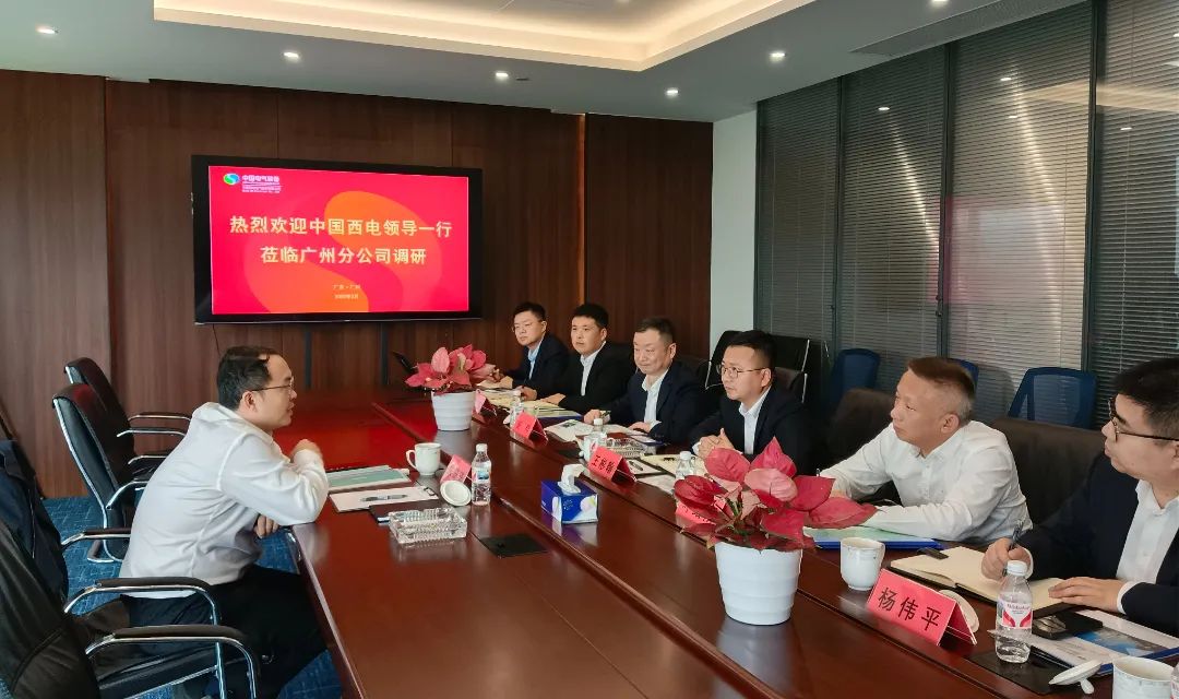 中國西電黨委副書記、總經理朱琦琦到西電廣州分公司調研