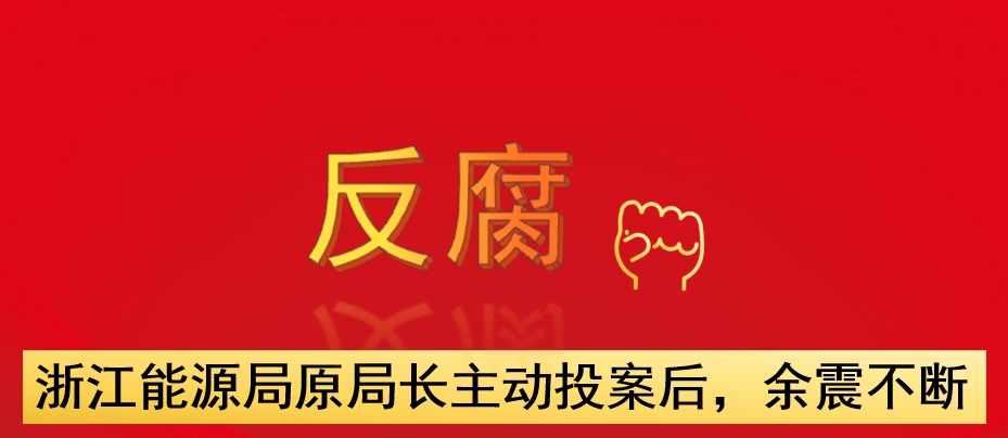 浙江能源局原局長主動投案后，余震不斷
